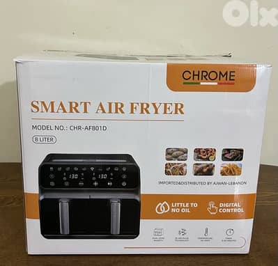 CHROME Smart AirFryer – 8L (Model CHR-AF801D)