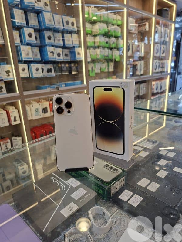 Used 14 pro max 256 gb  Gold 0