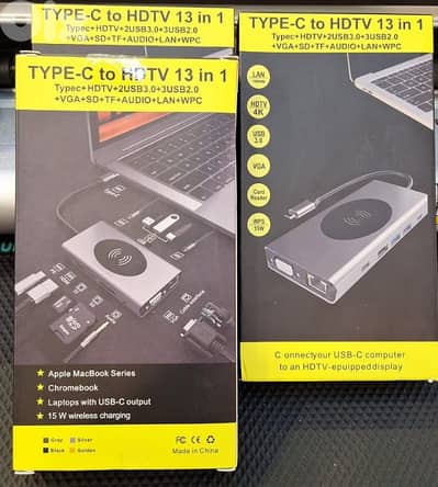 HUB TYPE-C TO HDTV 13IN1