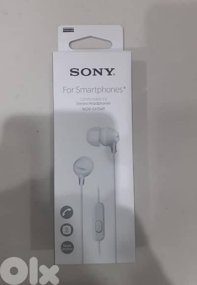 Sony Stereo Headphones MDR-EX15AP White