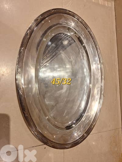 tray of christofle France ribbon croiser