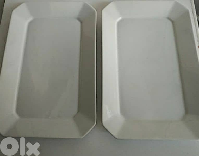 Set of 2 large service plates - Not Negotiable 1