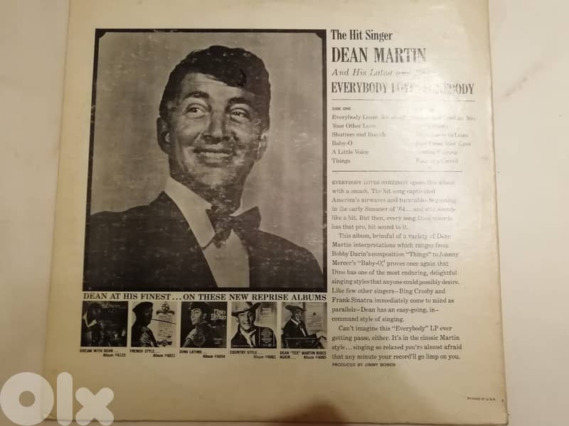 Dean Martin – Everybody Loves Somebody vinyl album 1