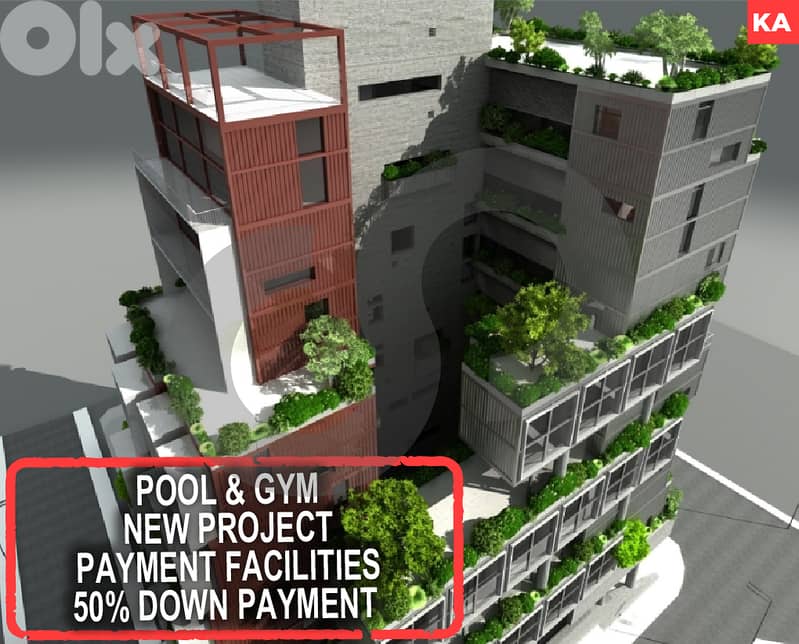 Duplex – Achrafieh – Modern Project with Pool & gym REF#KA127112 0