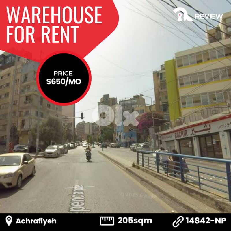Warehouse for rent in Achrafiyeh مستودع للايجار في بيروت 0