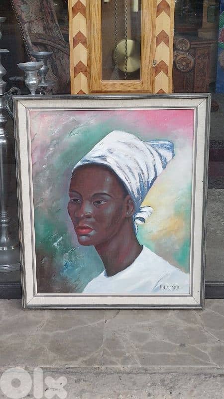 لوحة رسم زيتي اوروبية 1