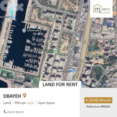 900 Sqm - Land for Rent in Dbayeh Highway