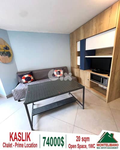 Prime Location Fully Decorated 20 sqm Chalet For Sale in Kaslik(كسليك)