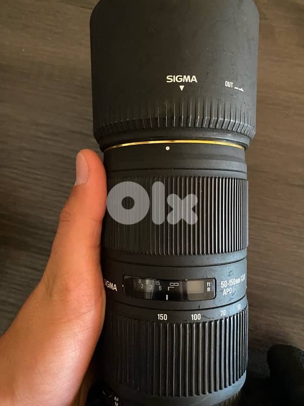 canon sigma lens 50-150mm f2.8 1