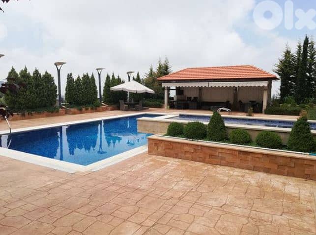 2760 SQM Luxurious Villa in Bikfaya + Mountain View & TERRACE & POOL 0