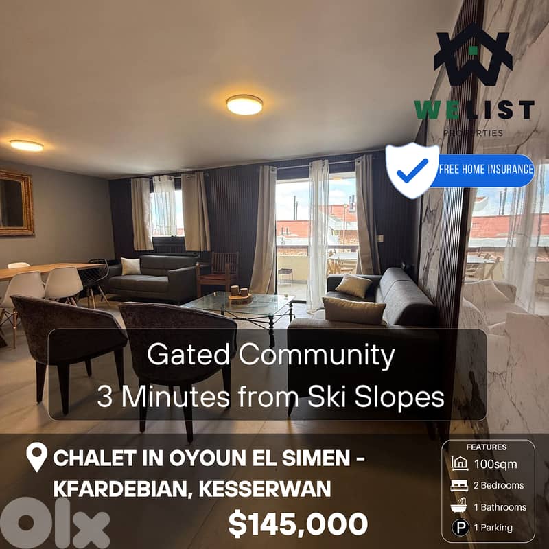 100sqm Chalet for sale in Kfardebian - Ouyoun El Simen, Kesserwan 0