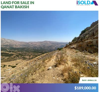 land with Prime Location 4sale in Qanat Bakish-أرض للبيع في قناة باكيش