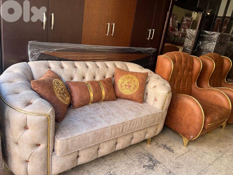طقم كنبايات شستر فيلد شبه جديد 2