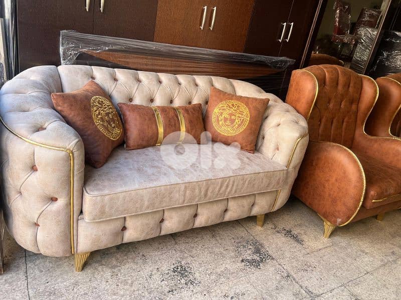 طقم كنبايات شستر فيلد شبه جديد 5