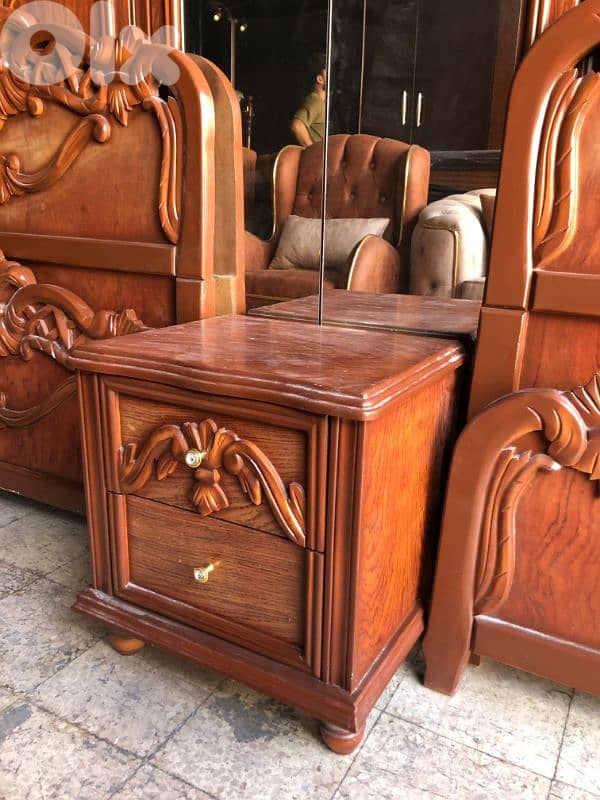 اوضة نوم صيداوي تختين خشب زان ولاتي كلا 2