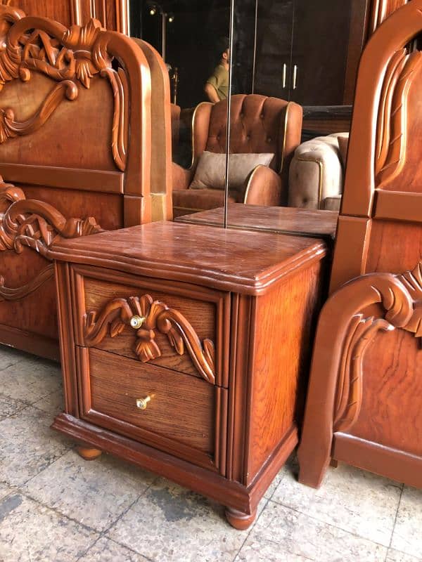 اوضة نوم تختين خشب زان ولاتي كلا 6