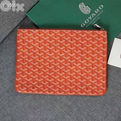 Goyard pouch color orange big size COPY A
