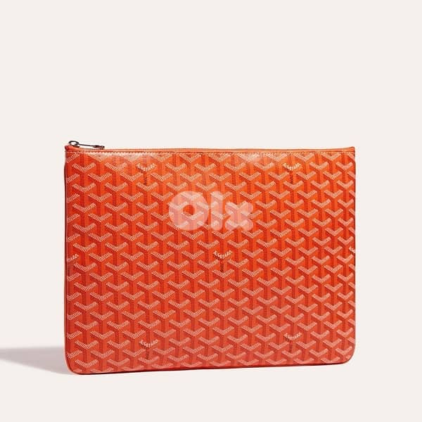Goyard pouch color orange big size COPY A 1