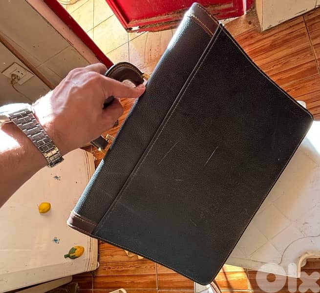 VINTAGE DUNSON Leather briefcase 3