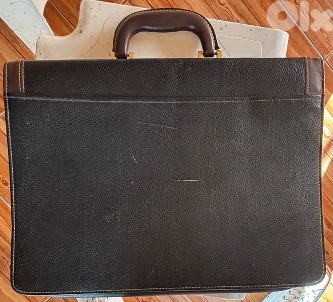 VINTAGE DUNSON Leather briefcase 4