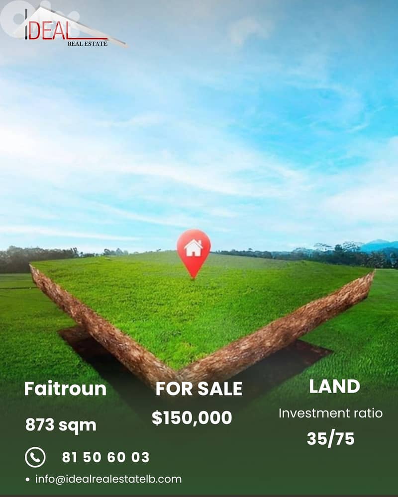 Land for sale in Faitroun Keserouan عقار للبيع في فيطرون كسروان 0
