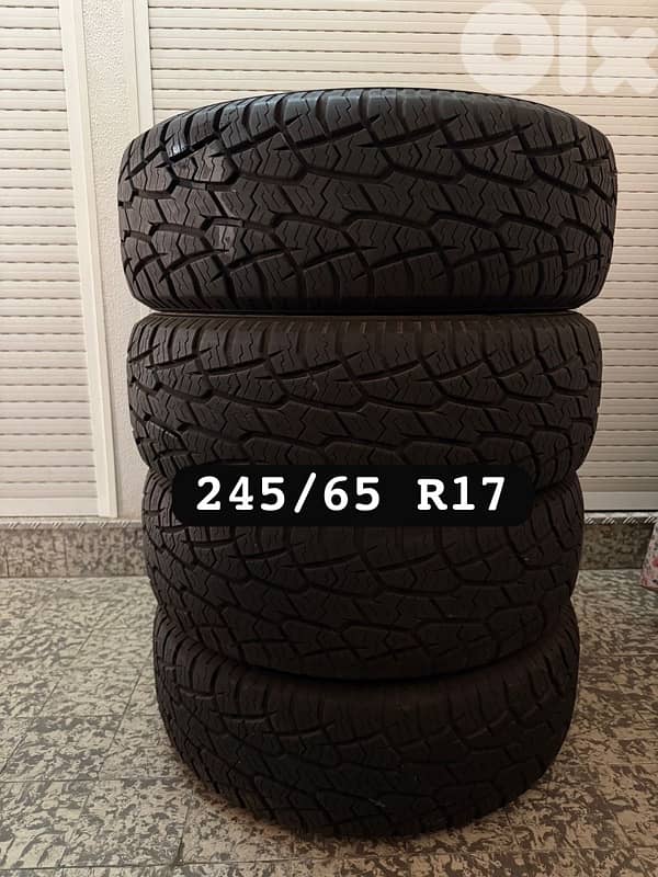 USED TIRES  245/65R17  دواليب  للبيع 0