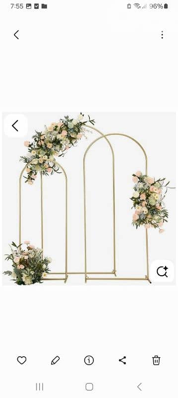 arc and table for rent 1