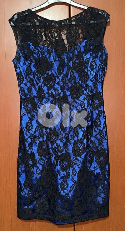 black and blue dress