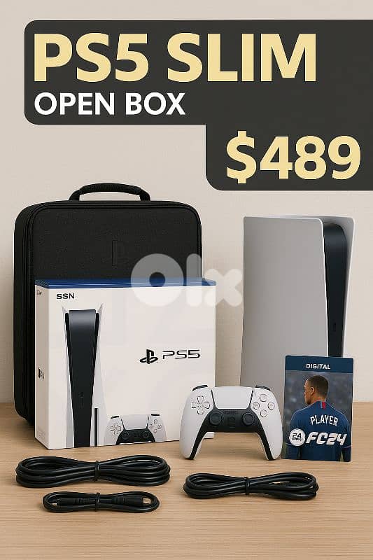 PS5 SLIM NEW OPEN BOX not fat it was 500 now 489 only 0