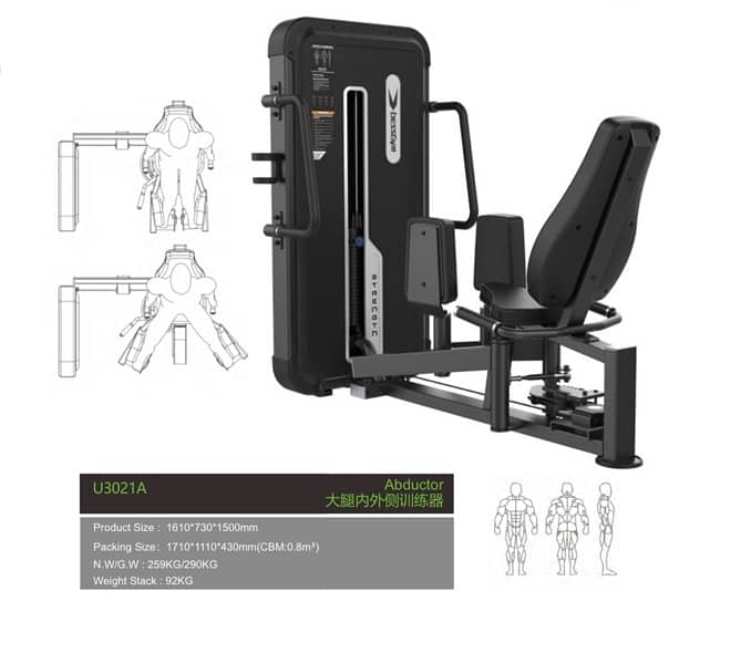 Abduction Adduction Inner Outer 2 in 1 Gym machine 0