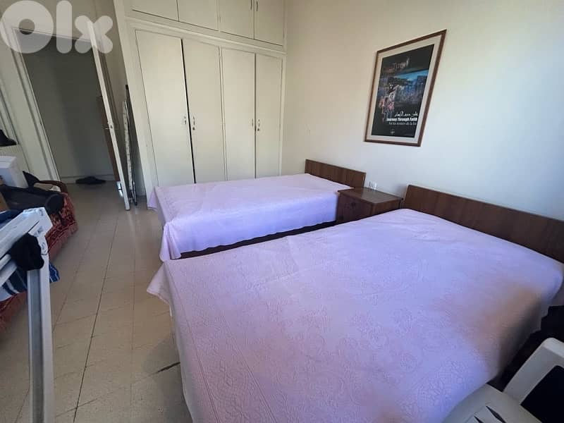 2 single beds + 2 mattresses + nightstand in good condition 2