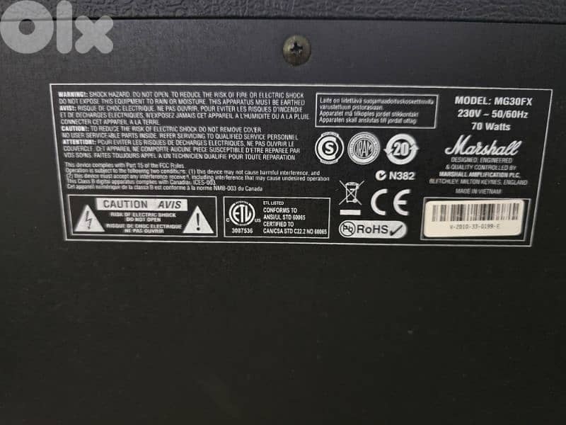 Marshall Amp MG30FX 2