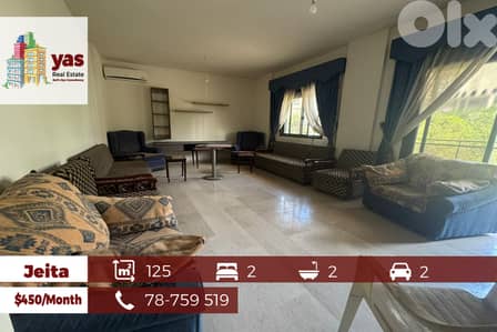 Jeita 125m2 | Well Maintained | Prime Location | View | Rent | EL |