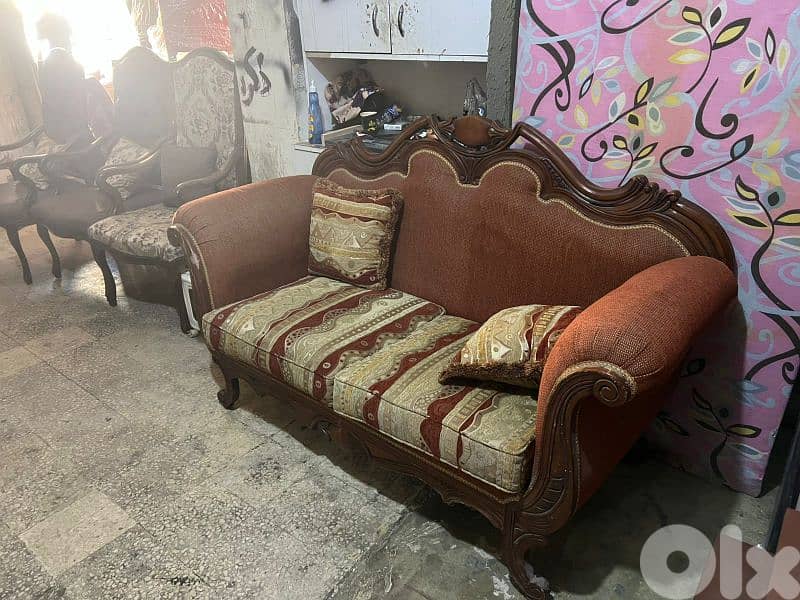 طقم كنبايات خشب زان 1