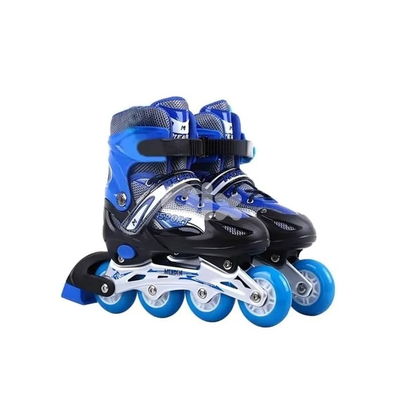 Adjustable Roller Skates with Light-up Wheels - حذاء تزلج قابل للتعديل 2