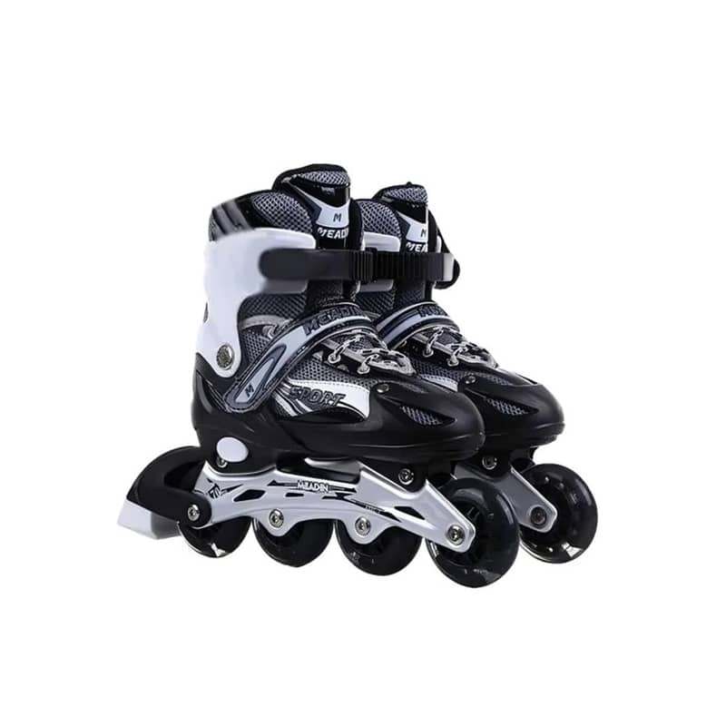 Adjustable Roller Skates with Light-up Wheels - حذاء تزلج قابل للتعديل 4