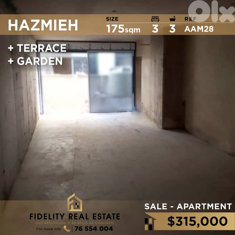 Apartment for sale in Hazmieh AAM28 شقة للبيع في الحازمية 0