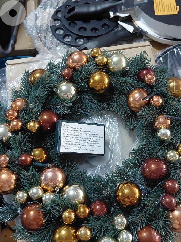 christmass wreath 35cm battery operated 1