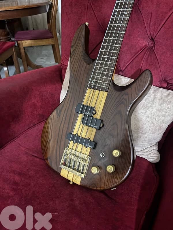 samick 5 strings bass guitar electric 2