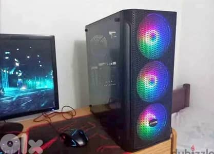 pc gtx 1060 and screen and gaming chair