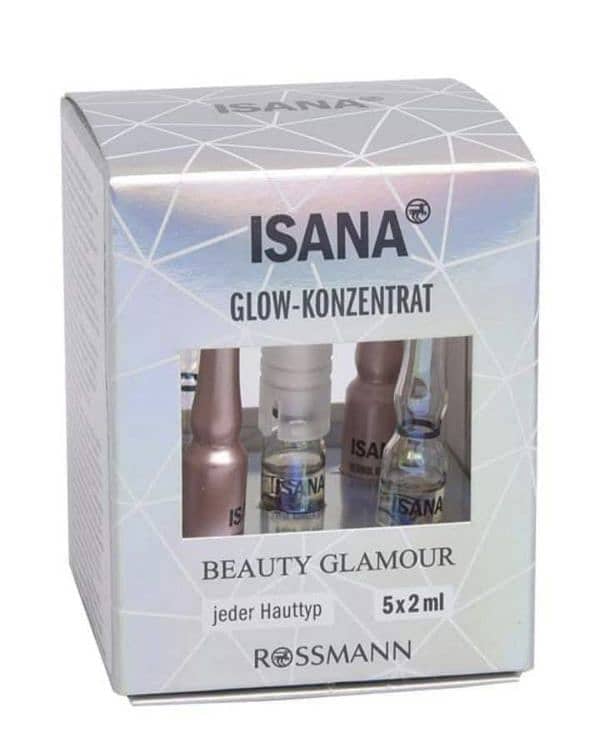 ISANA GLOW CONCENTRATE BEAUTY GLAMOUR. 5 x 2 ml/4$delivery 0