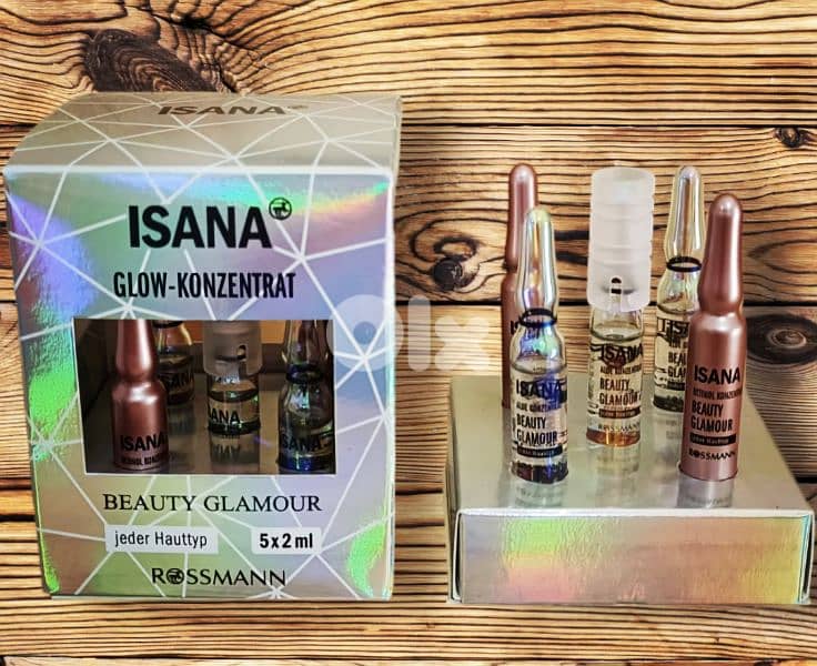 ISANA GLOW CONCENTRATE BEAUTY GLAMOUR. 5 x 2 ml/4$delivery 6