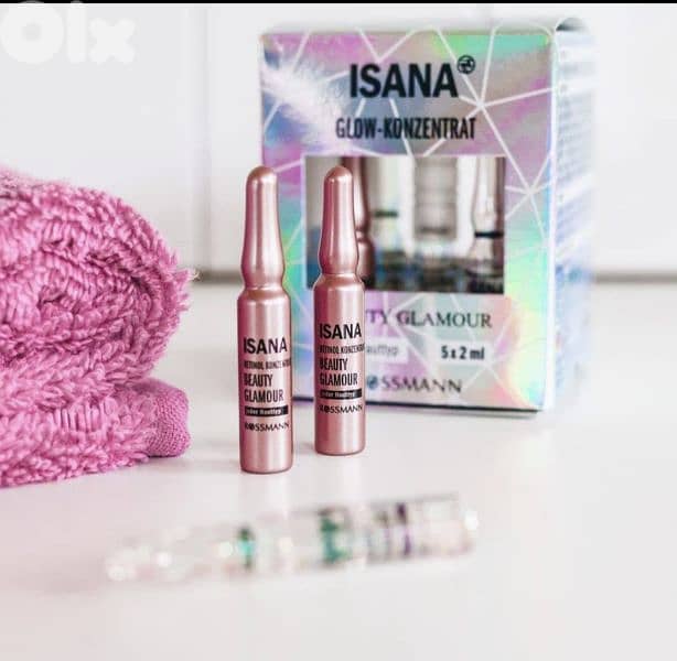 ISANA GLOW CONCENTRATE BEAUTY GLAMOUR. 5 x 2 ml/4$delivery 7