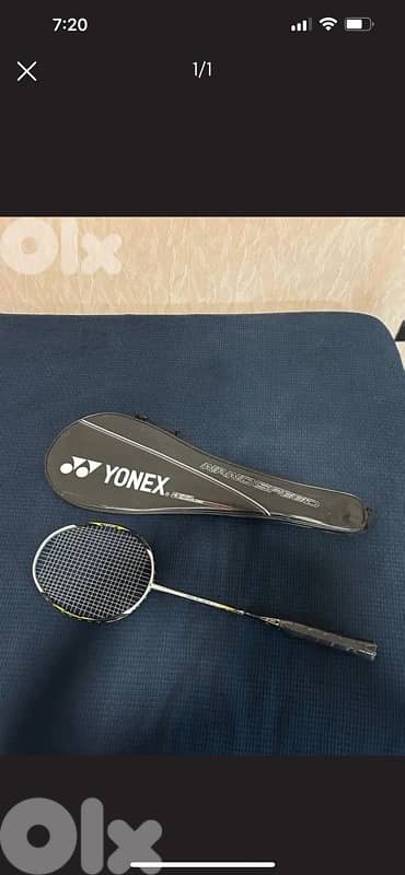 Badminton Racket with her cover