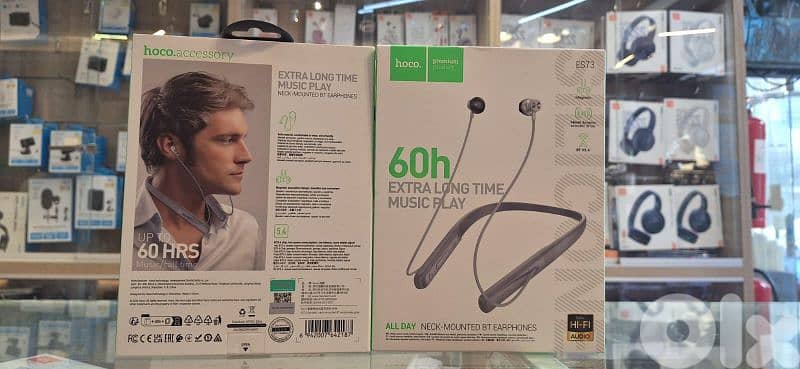 Hoco neck mounted by earphones es73 1