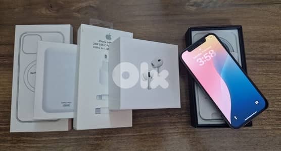 Open Box Iphone 12 Pro + Full Bundle
