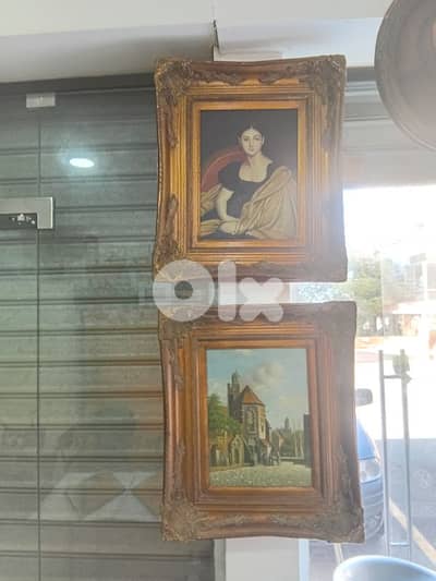 تصفيه لوحات اوروبي  رسم زيتي تابلو  80$