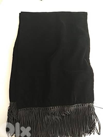 Velvet black scarf (made in UK) - Not Negotiable