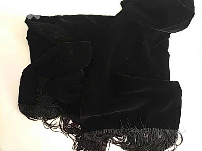 Velvet black scarf (made in UK) - Not Negotiable 1