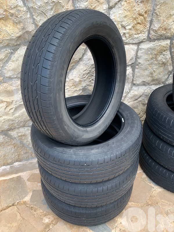 Bridgestone Dueler H/P Sport 225/60R18, Dunlop Grandtrek PT3 225/60R18 1